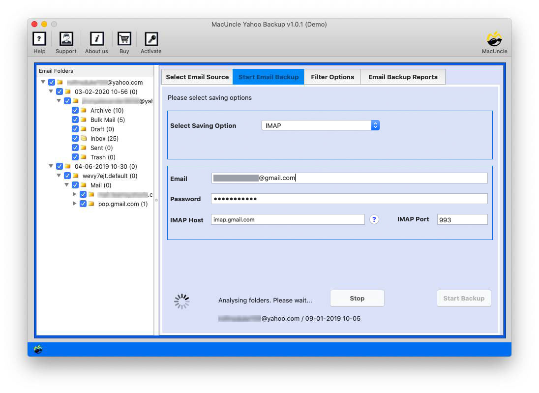 choose imap to migrate fastmail to gmail