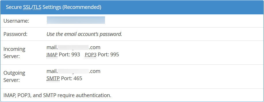 cPanel Email Configuration