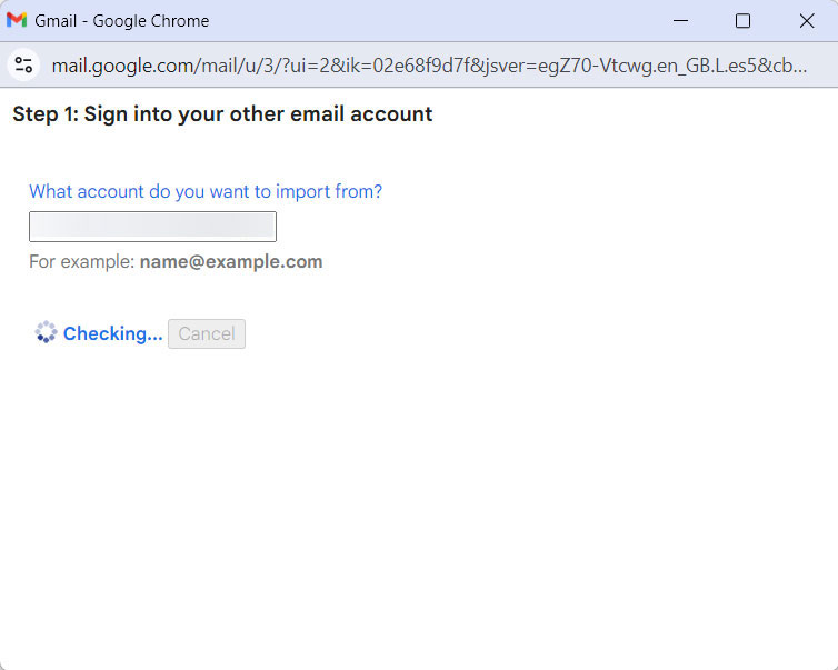 enter gmail id