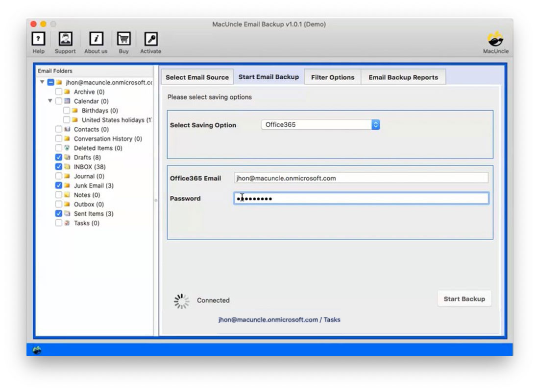 Enter Office 365 Credentials to transfer office 365 to another account