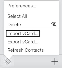 import contacts to iphone