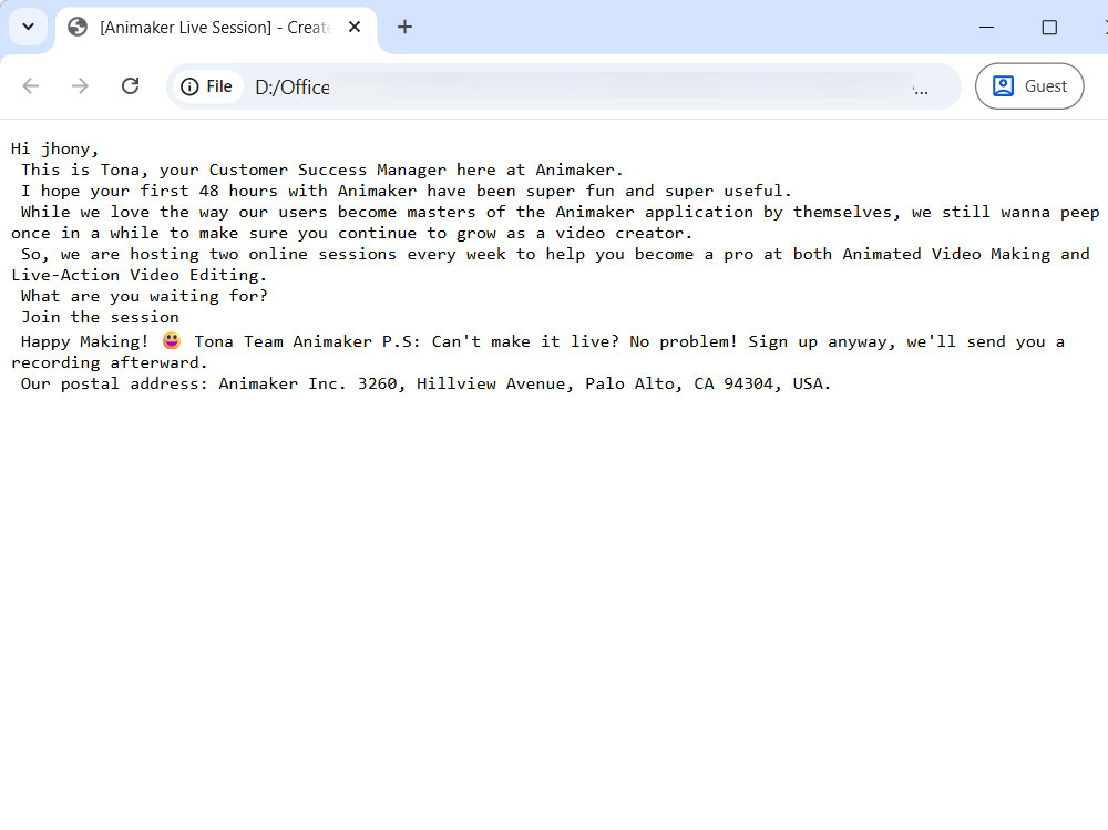 open eml file in chrome