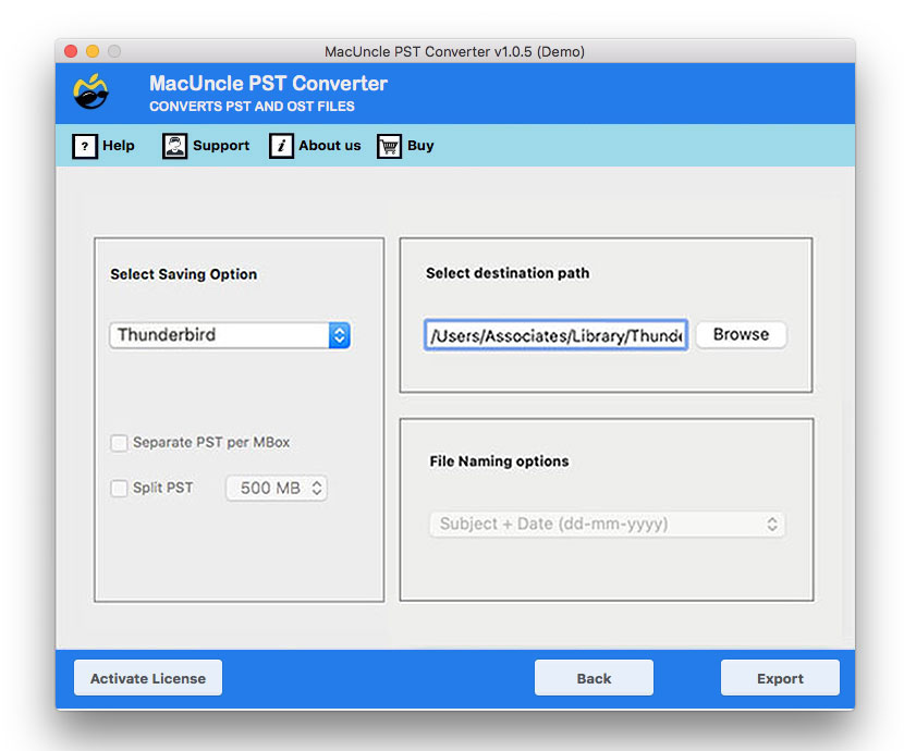 open pst file in thunderbird