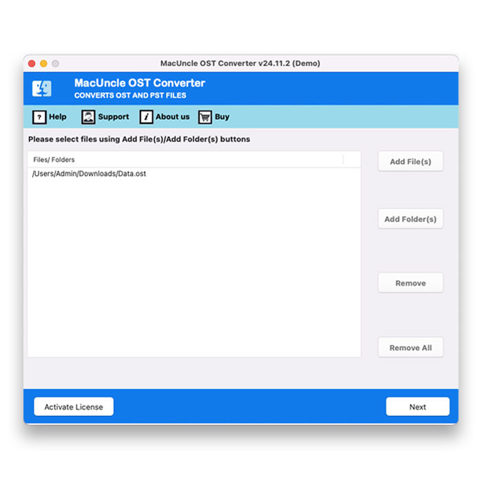 añadir archivos ost 