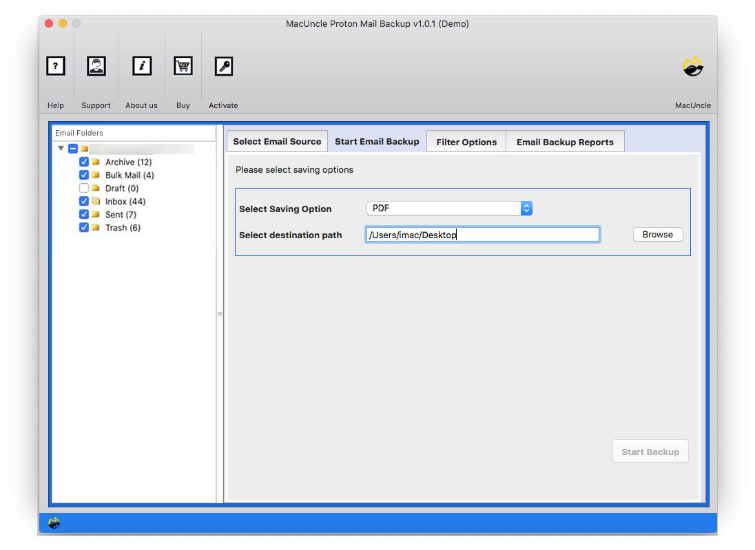 Set a location to store resultant file