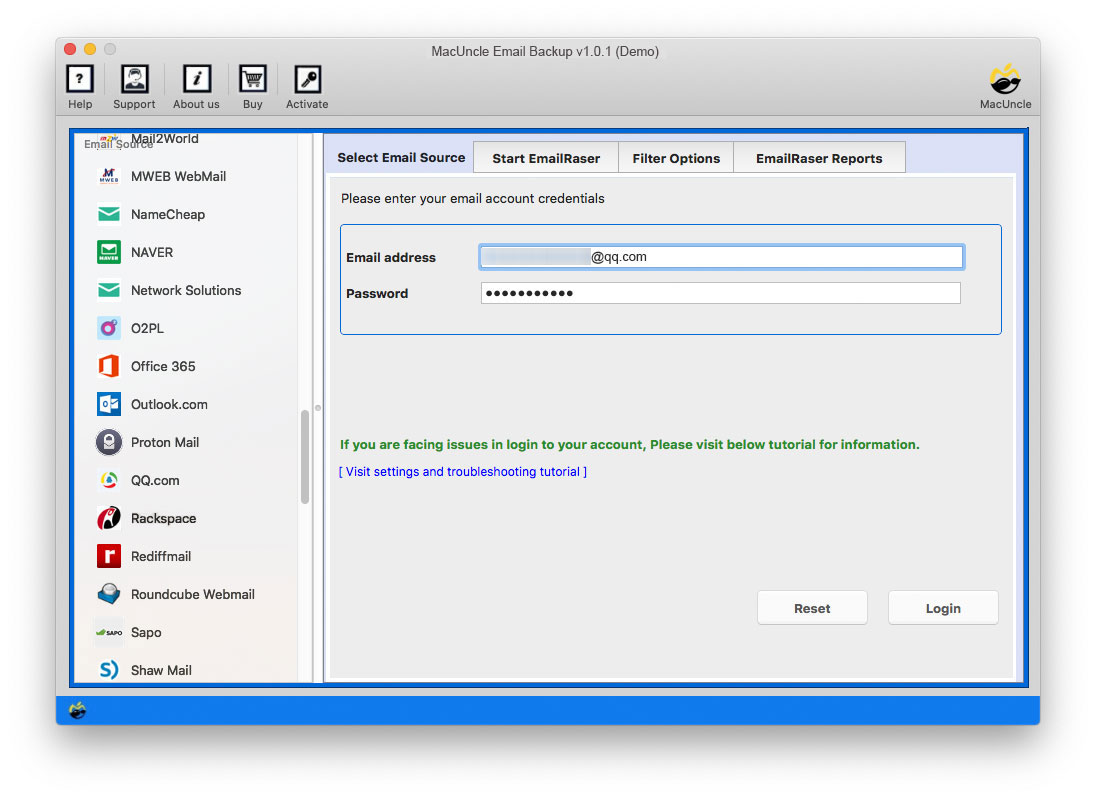 Get the tool to Transfer QQ Mail to Gmail on Mac