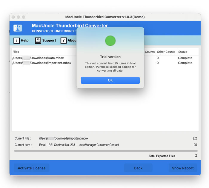 thunderbird stop downloading messages