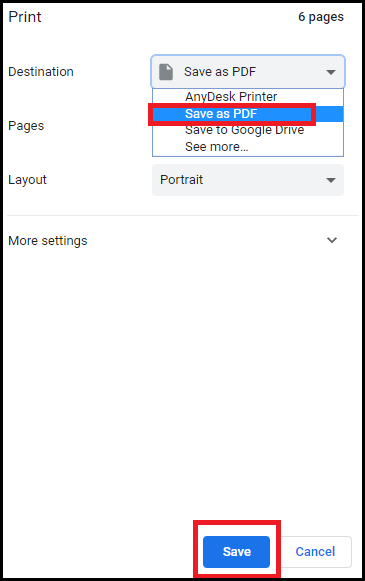 Save Gmail emails as PDF