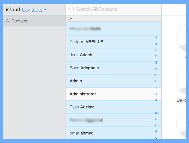 within minutes all contacts are transferred